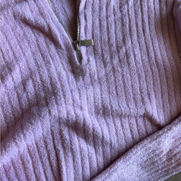 Nobo No Boundaries Women’s L 1/2 Zip Collared Sweater Crop top NWOT - Picture 4 of 11